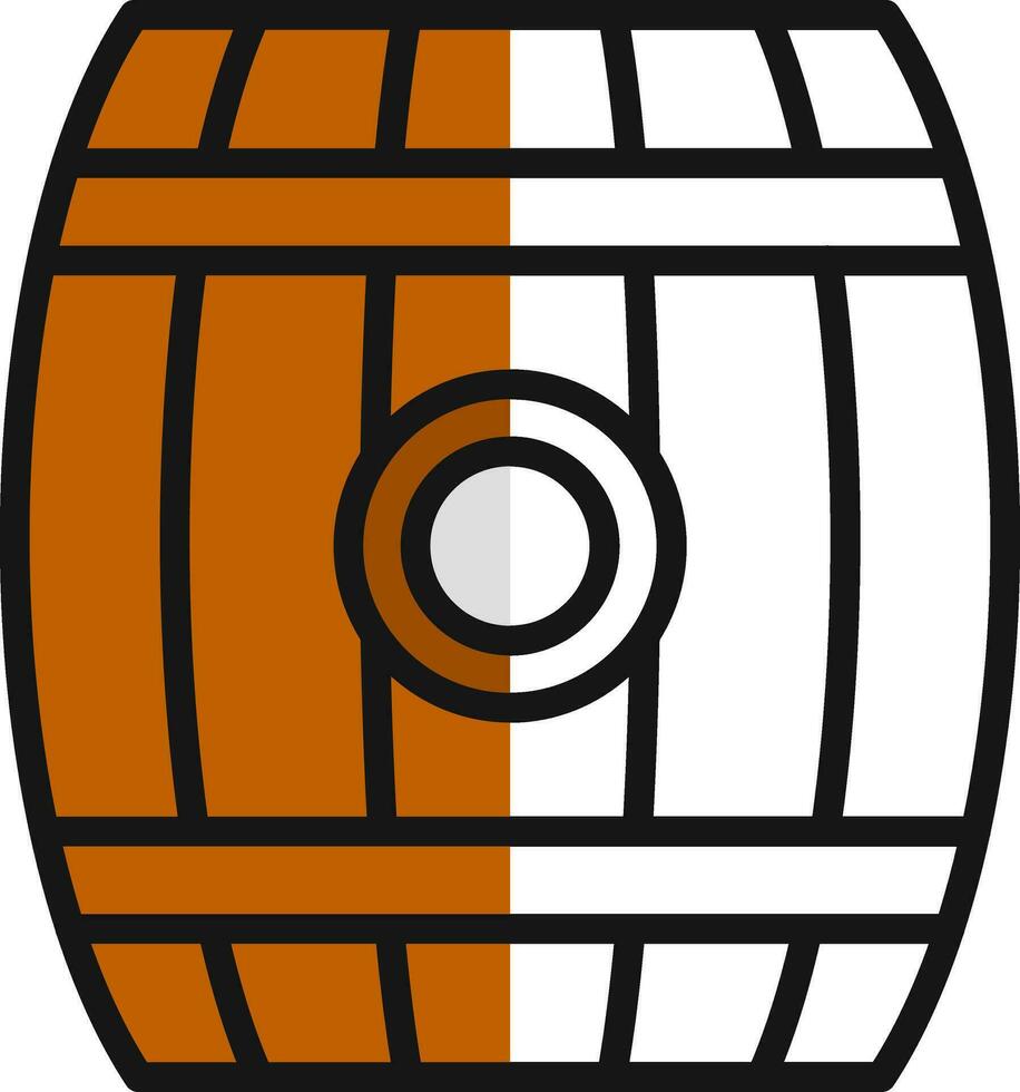 Barrel-Vektor-Icon-Design vektor