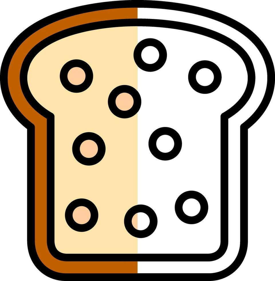 Brot-Vektor-Icon-Design vektor