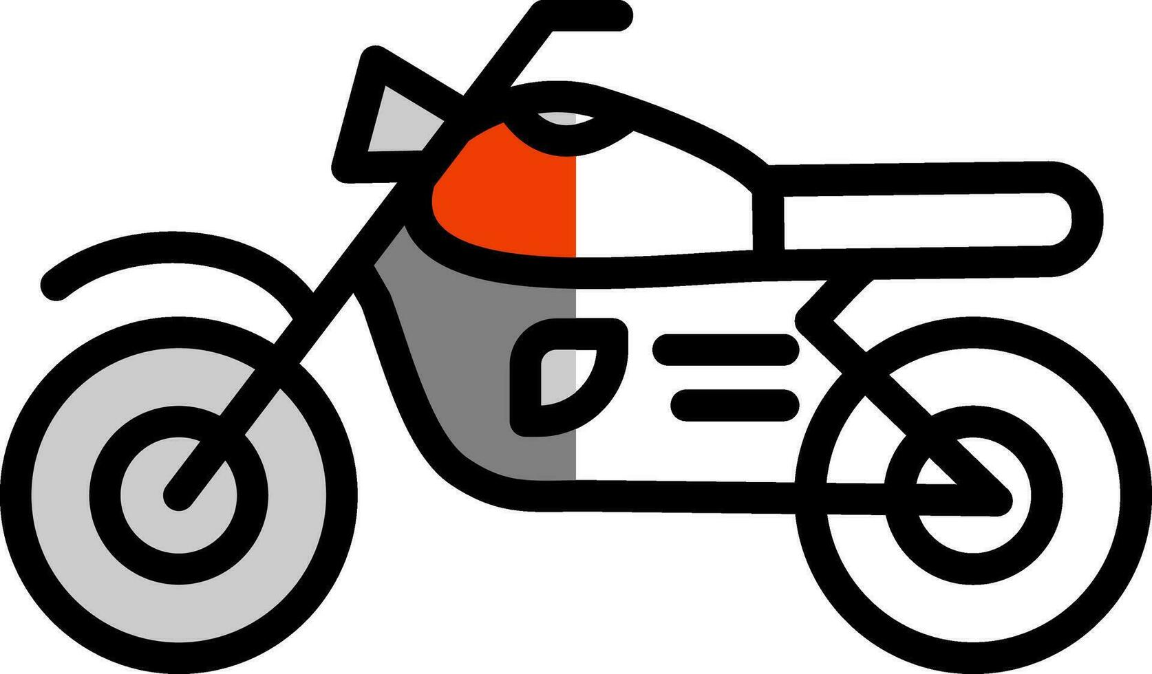 Motorrad-Vektor-Icon-Design vektor