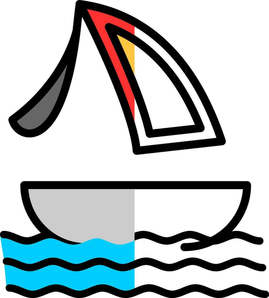 Surfen Boot Vektor Symbol Design