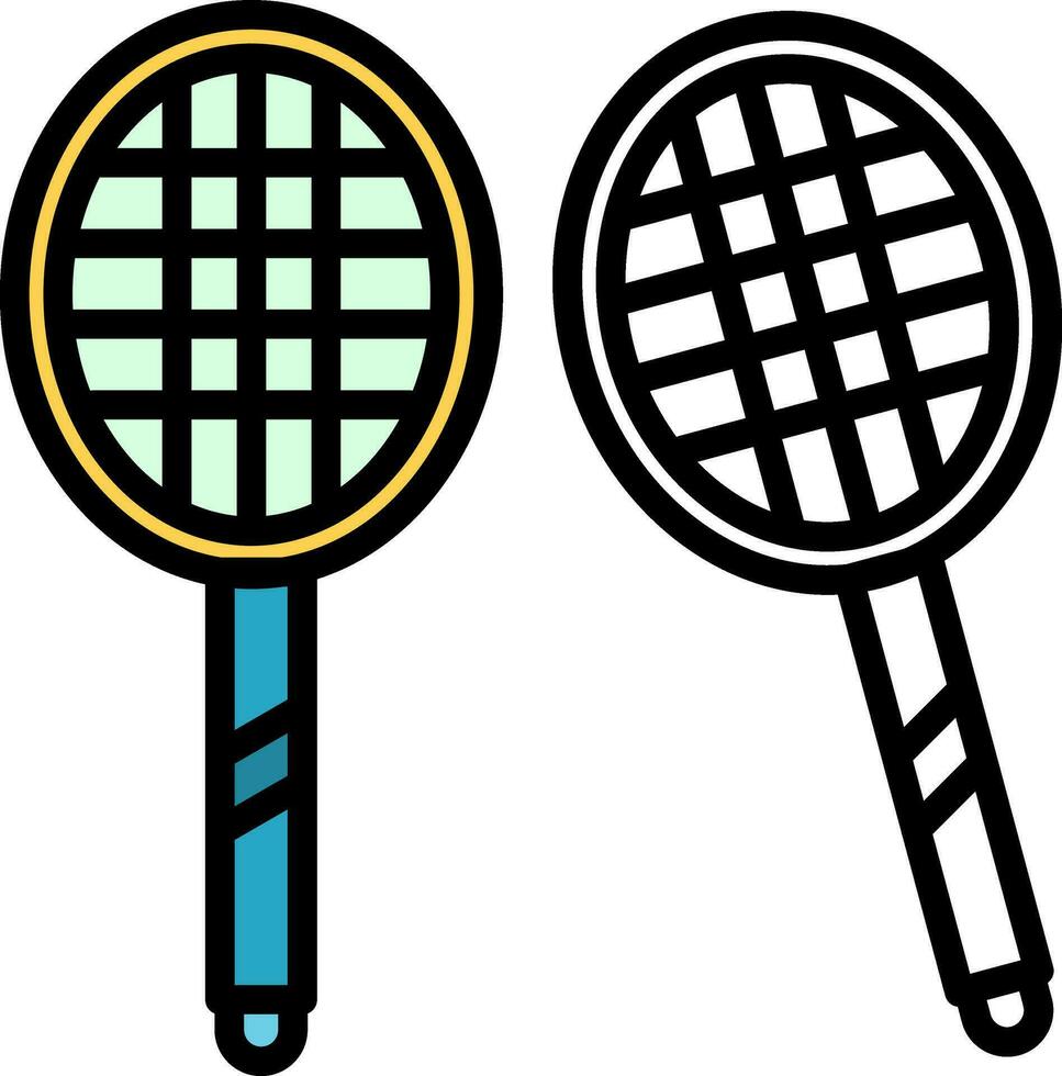 Badminton-Vektor-Icon-Design vektor