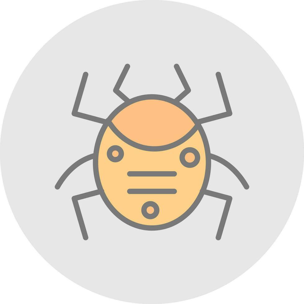 Bug-Vektor-Icon-Design vektor
