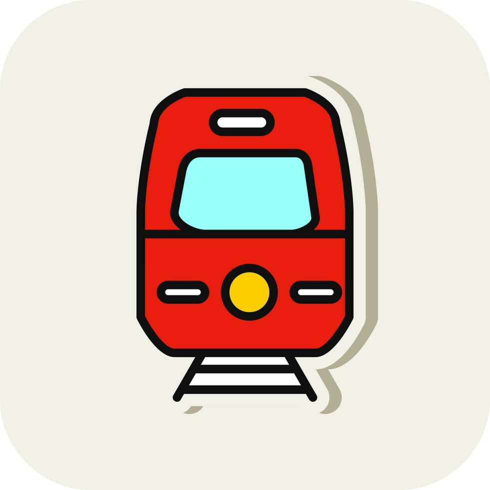 U-Bahn-Vektor-Icon-Design vektor