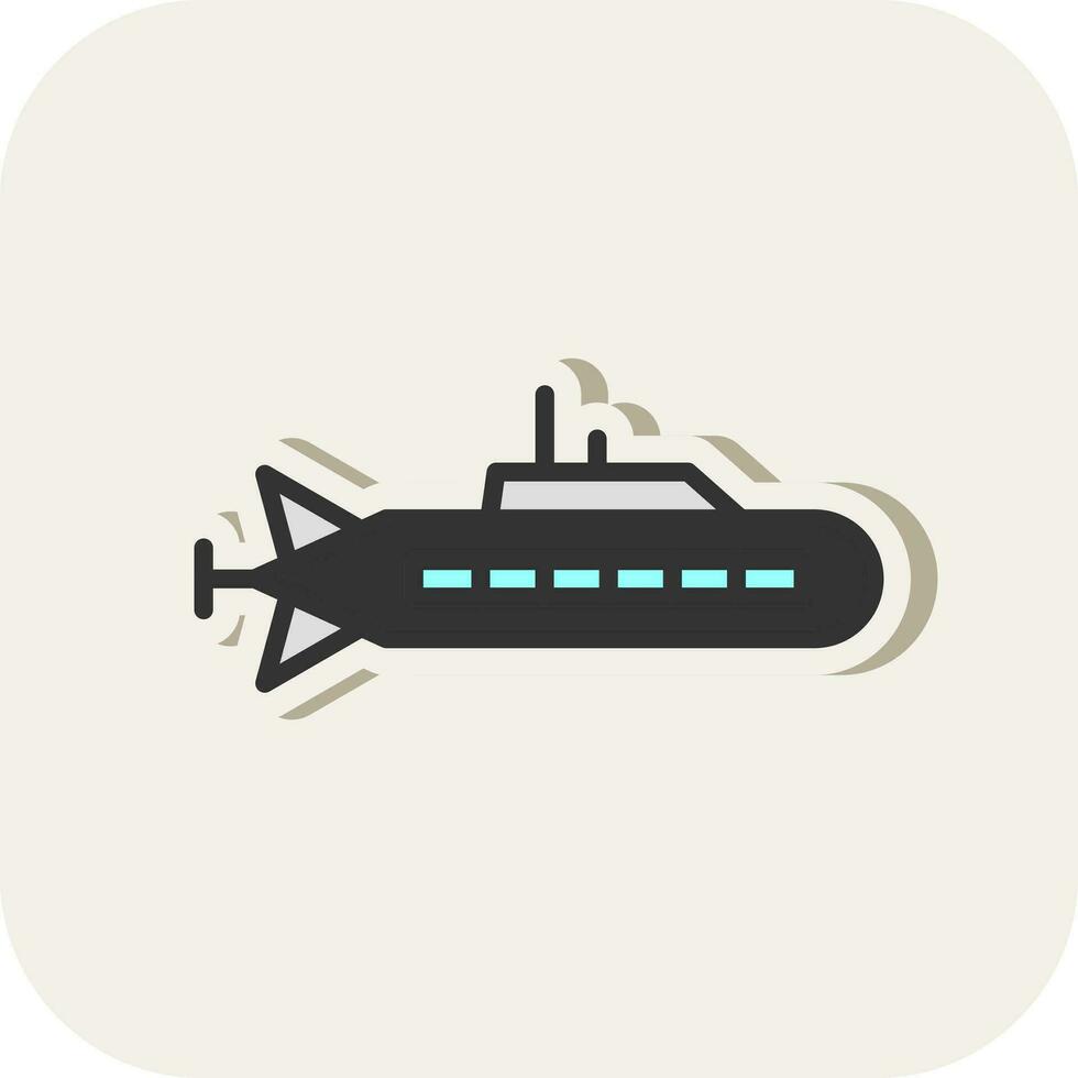 U-Boot-Vektor-Icon-Design vektor