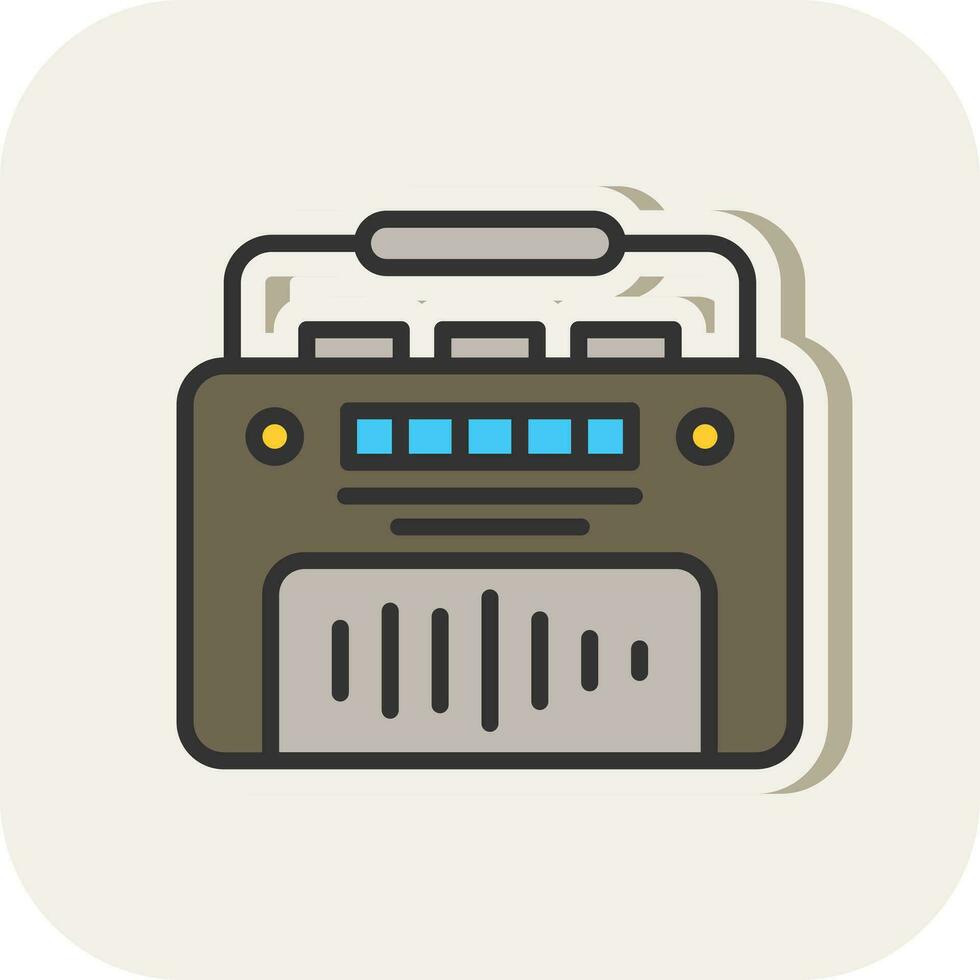 Radio-Vektor-Icon-Design vektor