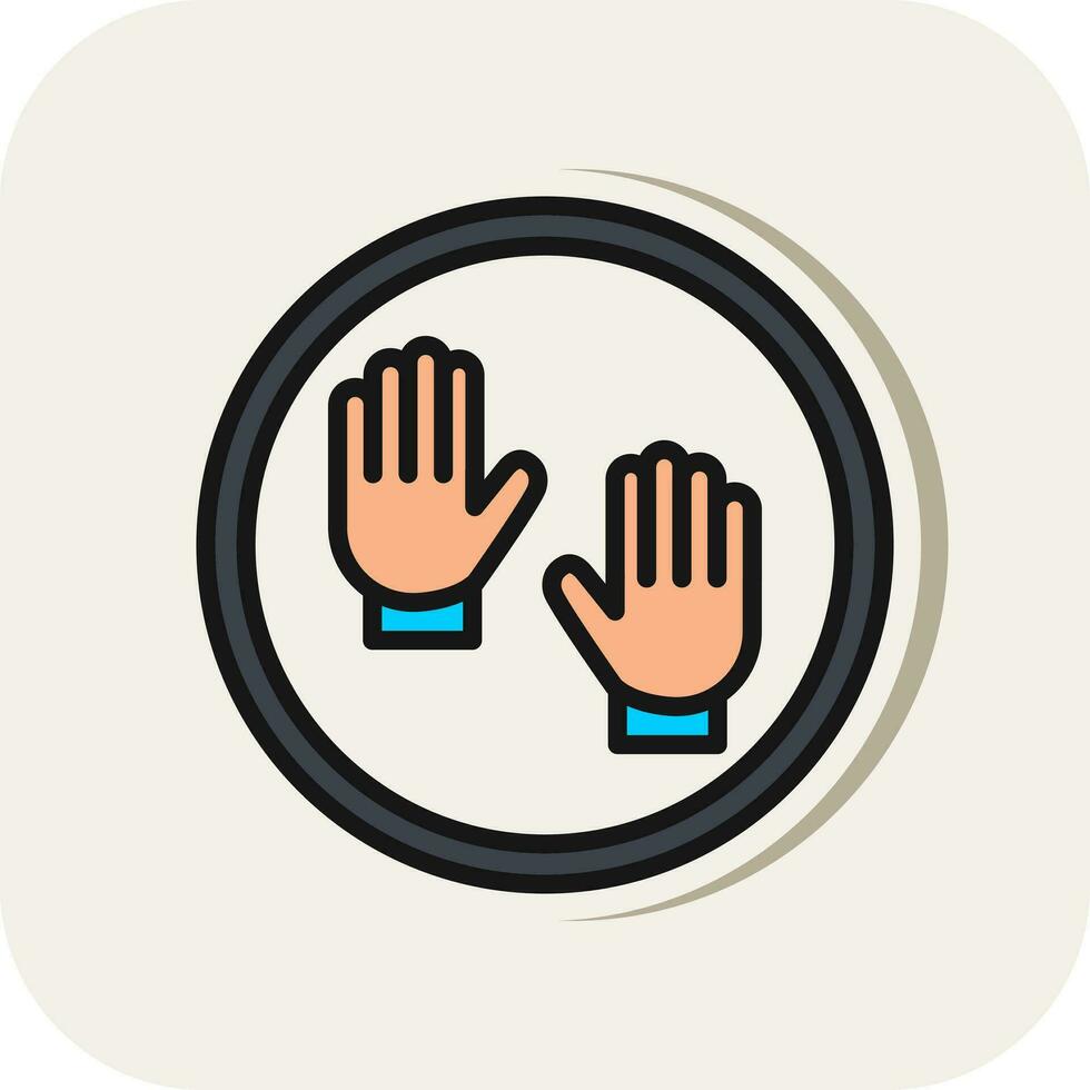 Handschuhe-Vektor-Icon-Design vektor