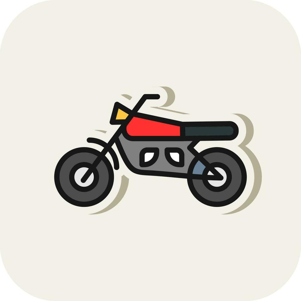 Motorrad-Vektor-Icon-Design vektor