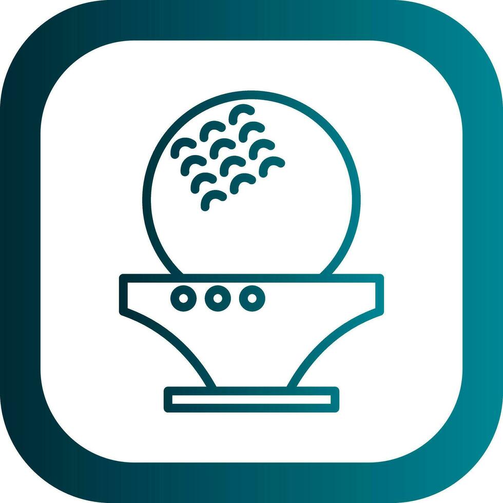 Golfball-Vektor-Icon-Design vektor