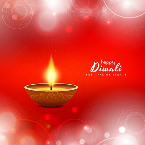 Abstrakt Glad Diwali bakgrundsdesign vektor