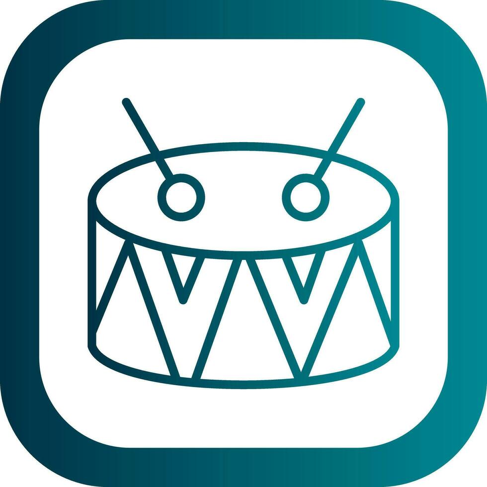 Drum-Vektor-Icon-Design vektor