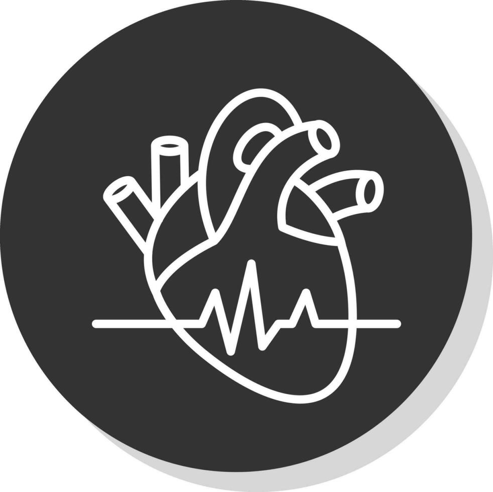 Herzfrequenz-Vektor-Icon-Design vektor