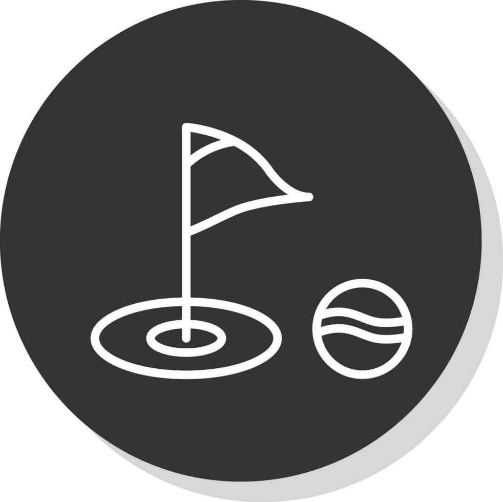 Golf-Vektor-Icon-Design vektor