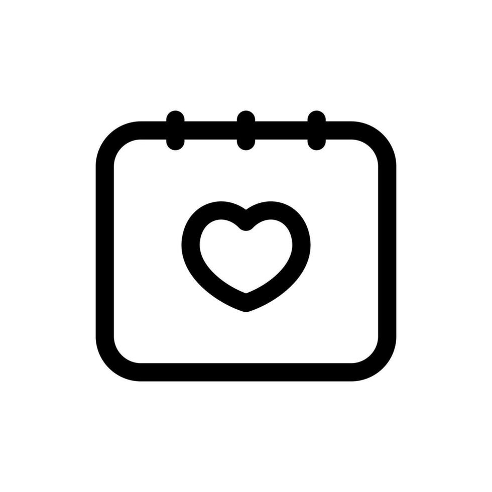 einfach Valentinstag Tag Symbol. das Symbol können Sein benutzt zum Webseiten, drucken Vorlagen, Präsentation Vorlagen, Illustrationen, usw vektor