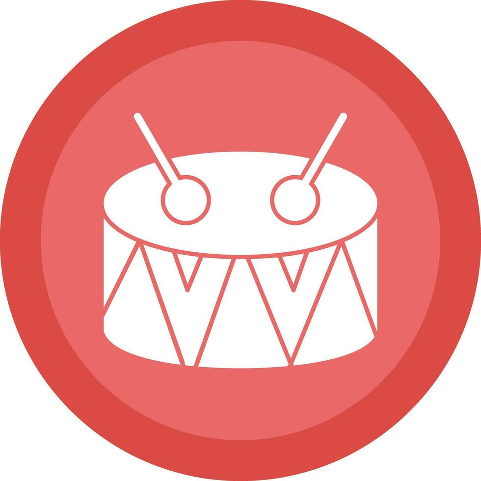 Drum-Vektor-Icon-Design vektor