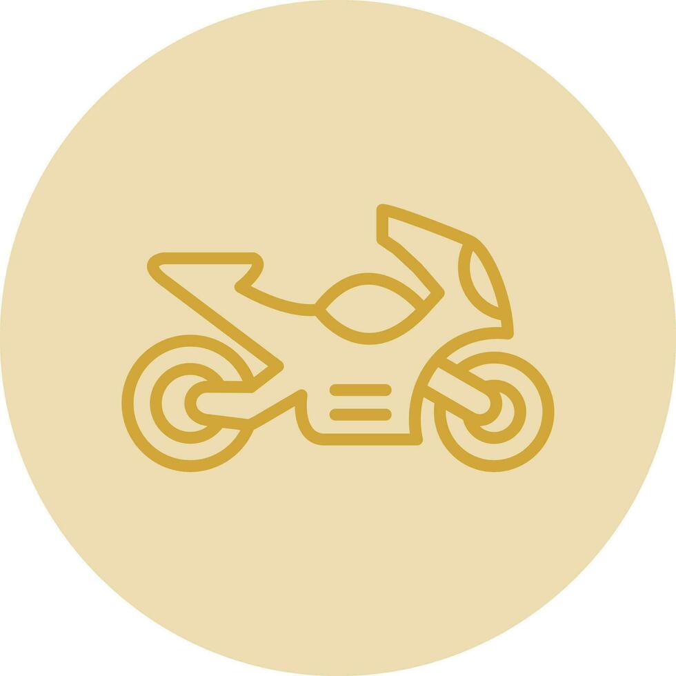 Motorrad-Vektor-Icon-Design vektor