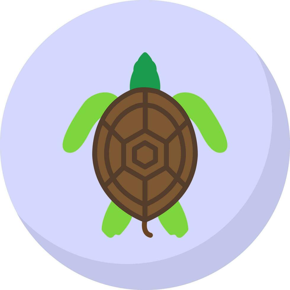 Schildkröten-Vektor-Icon-Design vektor