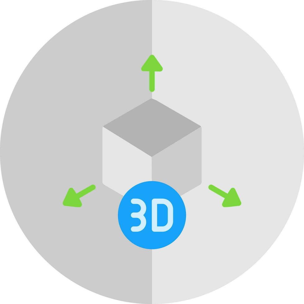 3d modell vektor ikon design