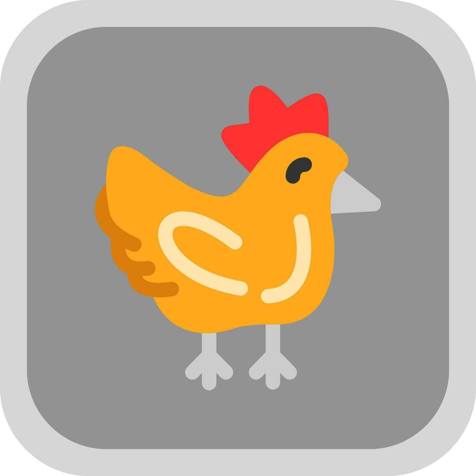 Huhn-Vektor-Icon-Design vektor