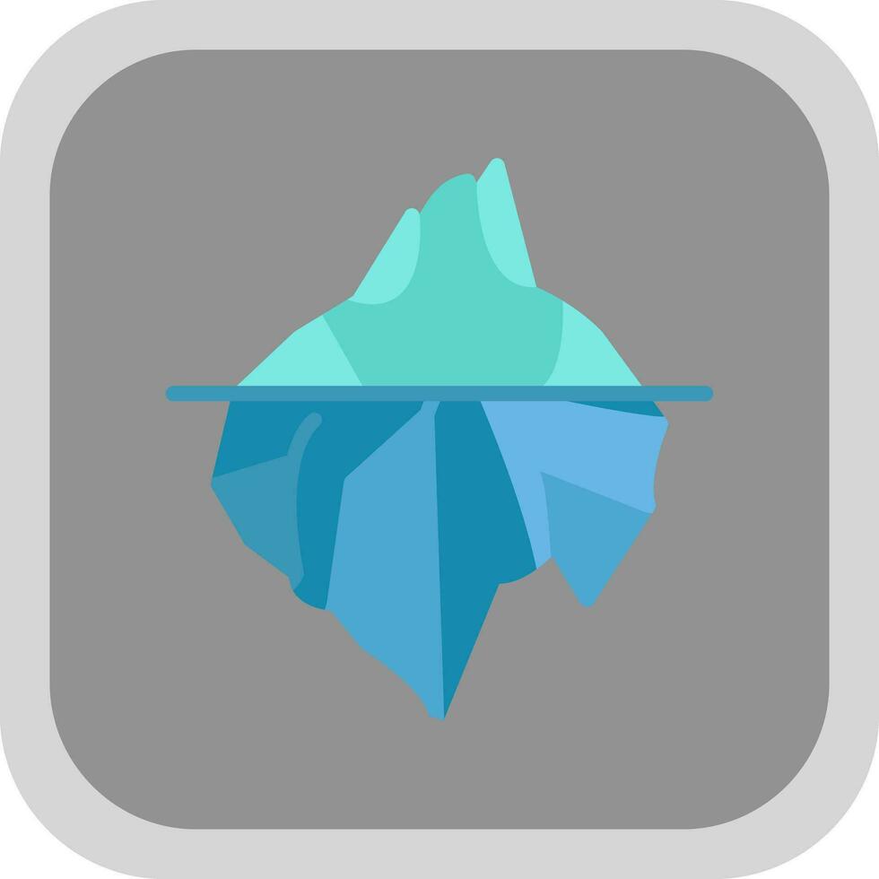 Eisberg-Vektor-Icon-Design vektor