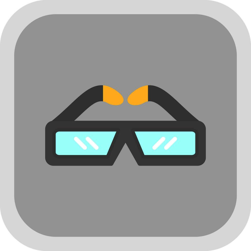 3d glasögon vektor ikon design