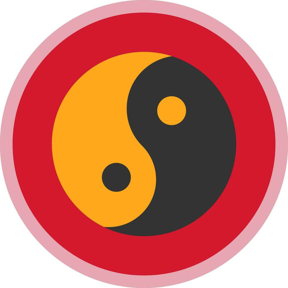 Yin-Yang-Vektor-Icon-Design vektor