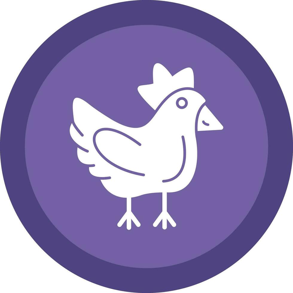 Huhn-Vektor-Icon-Design vektor