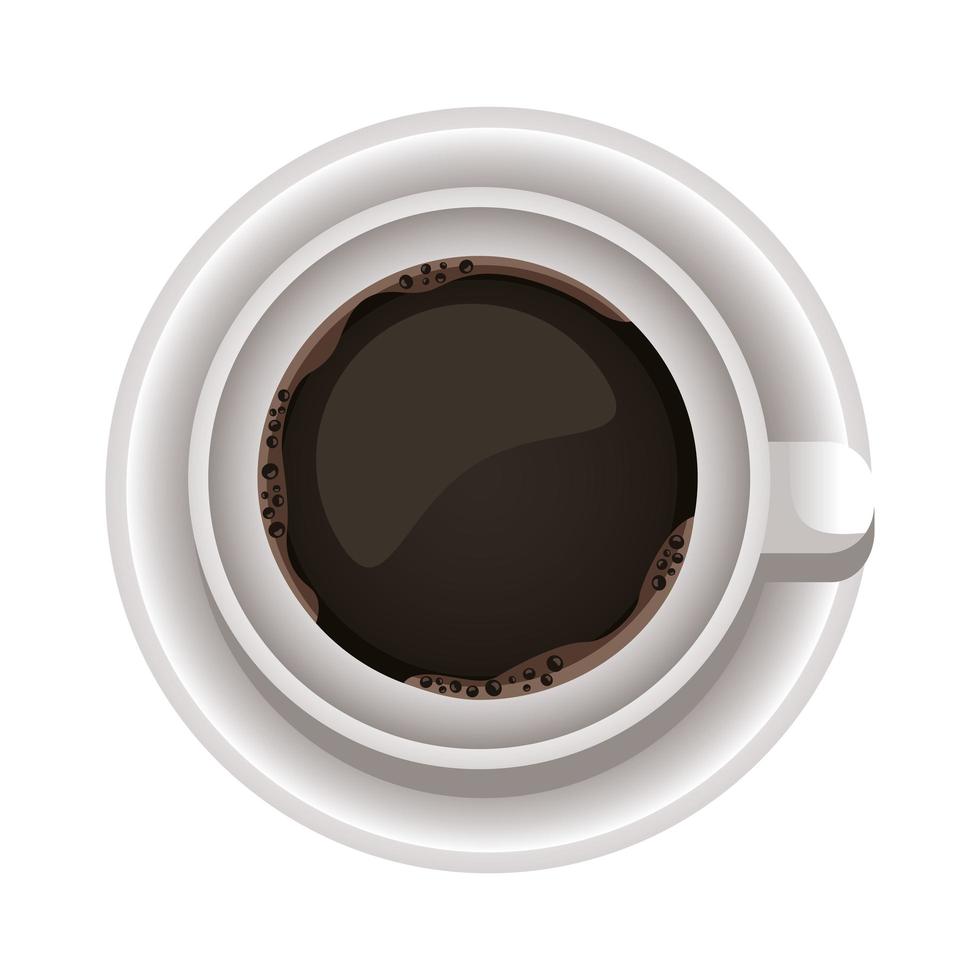 kaffekopp dricka airview-ikonen vektor