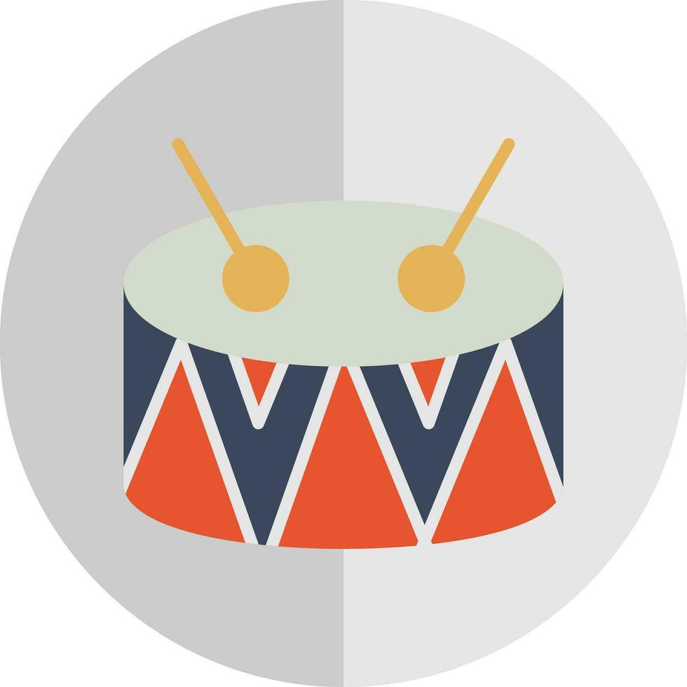 Drum-Vektor-Icon-Design vektor