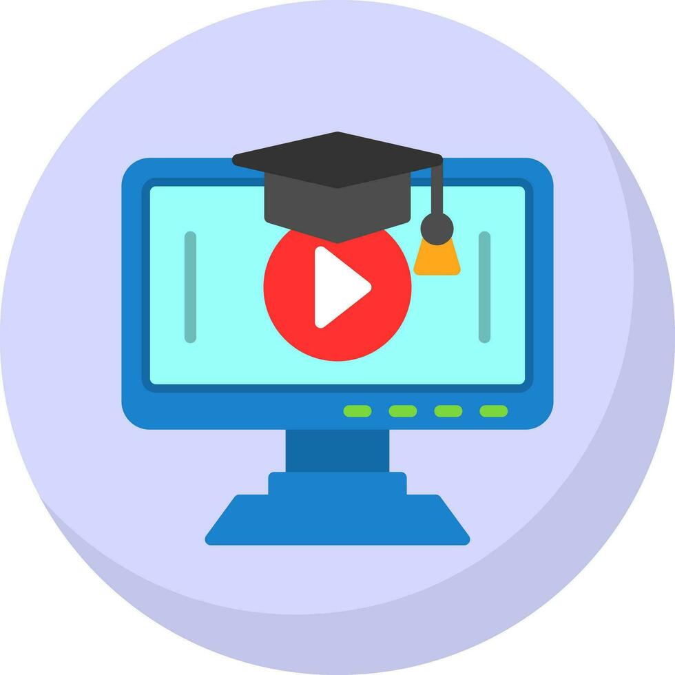 Bildung Video Vektor Symbol Design