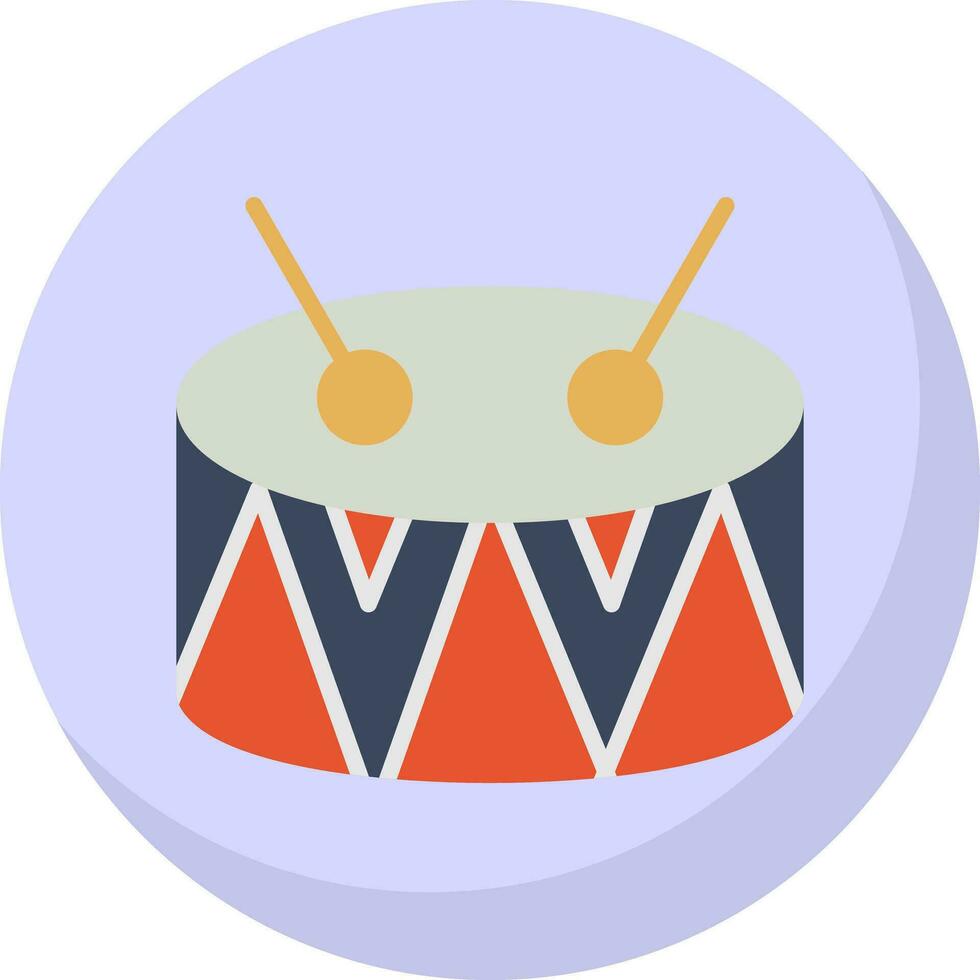 Drum-Vektor-Icon-Design vektor