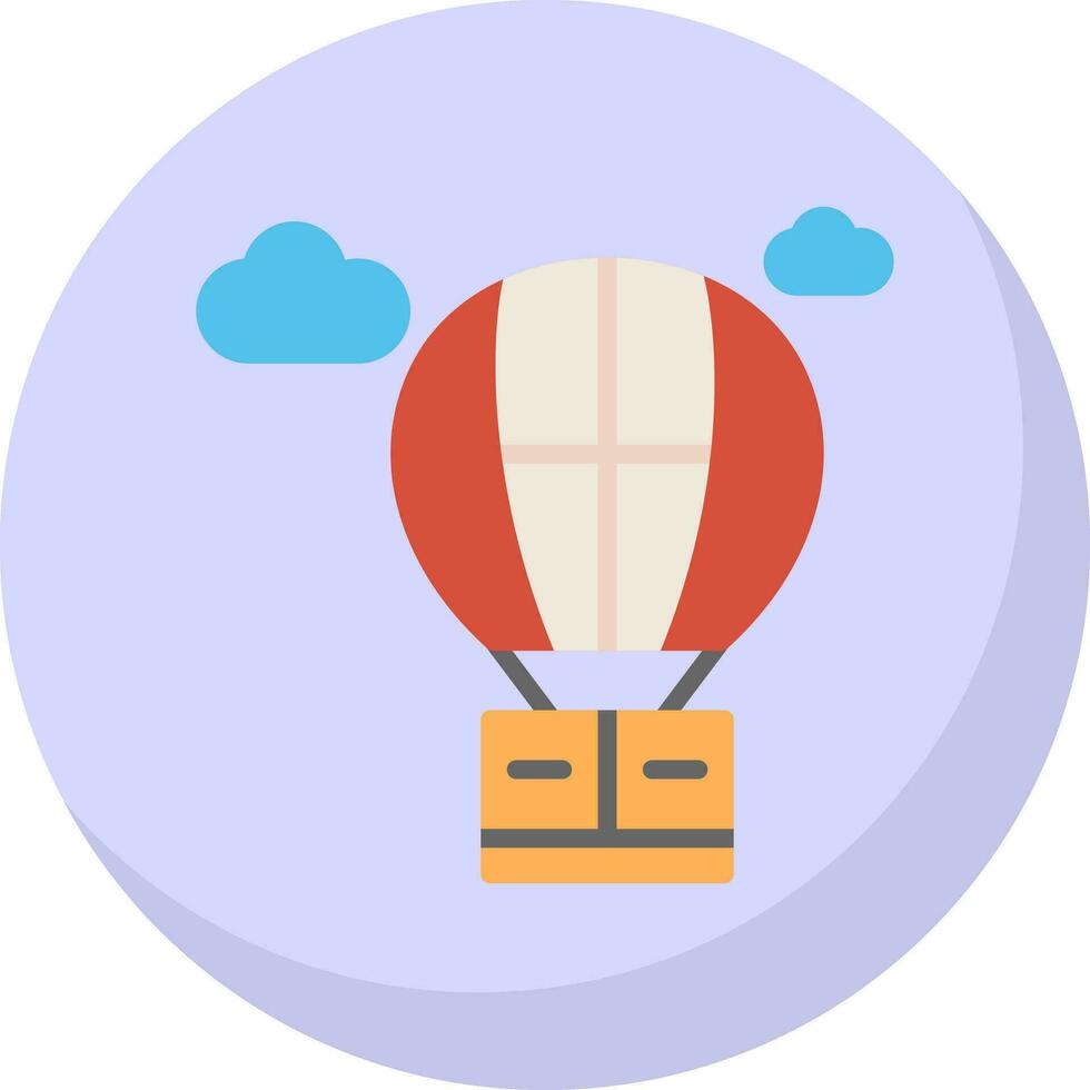 Heißluftballon-Vektor-Icon-Design vektor