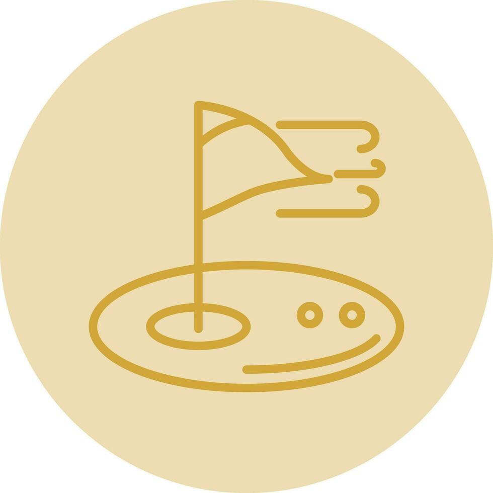 Golf-Vektor-Icon-Design vektor