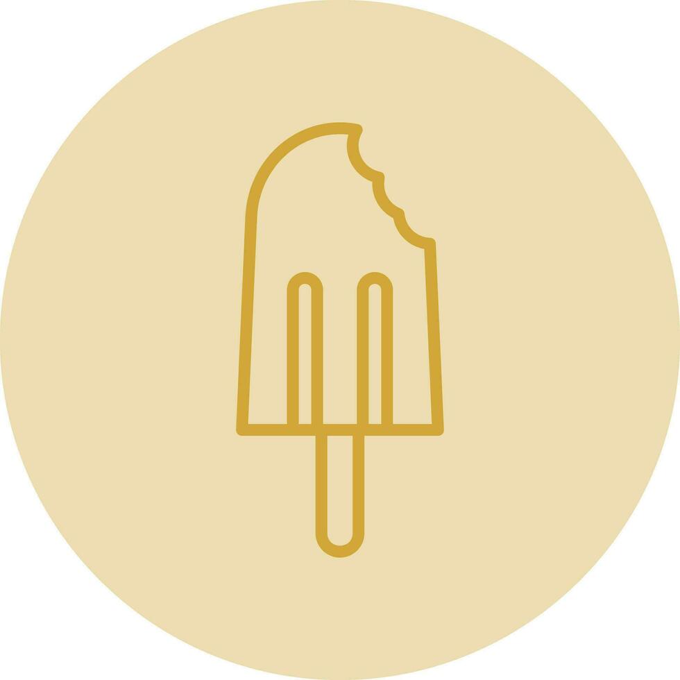 Eis am Stiel-Vektor-Icon-Design vektor