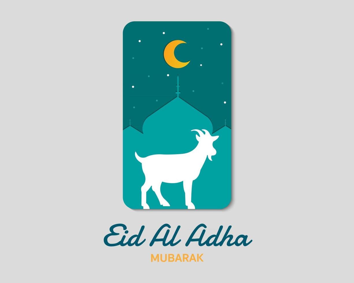 eid al adha telefon koncept vektor