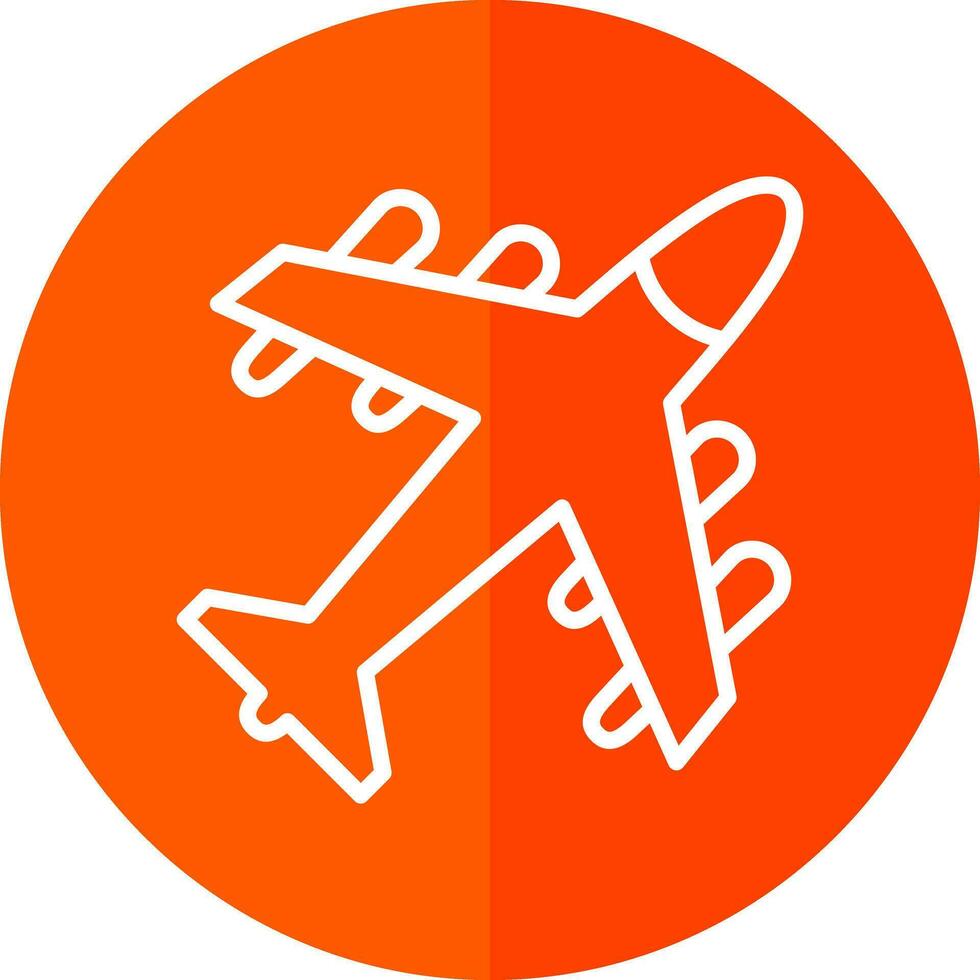 Flugzeug-Vektor-Icon-Design vektor