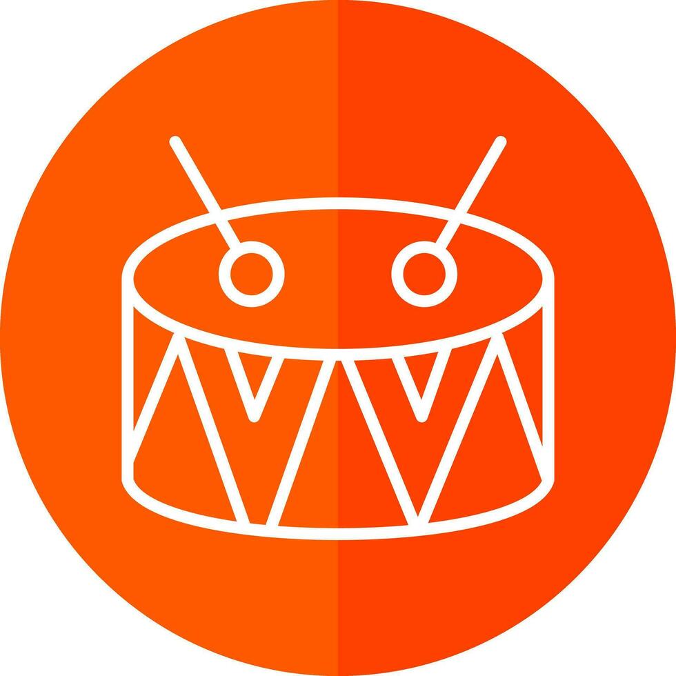 Drum-Vektor-Icon-Design vektor