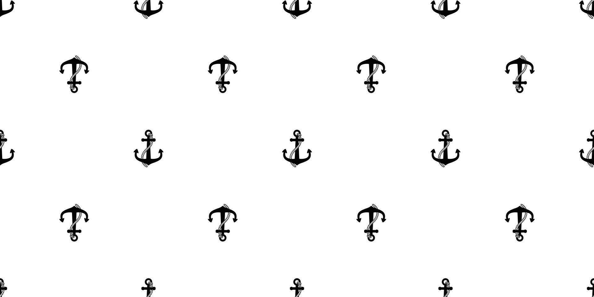 ankare sömlös mönster båt vektor isolerat pirat roder nautisk havs hav hav upprepa tapet bricka bakgrund illustration vit
