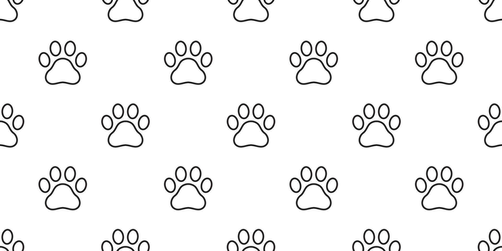 hund Tass sömlös vektor fotavtryck mönster kattunge valp bricka bakgrund upprepa tapet isolerat illustration tecknad serie grafisk