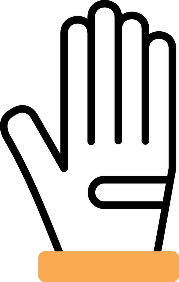 Handschuh-Vektor-Icon-Design vektor