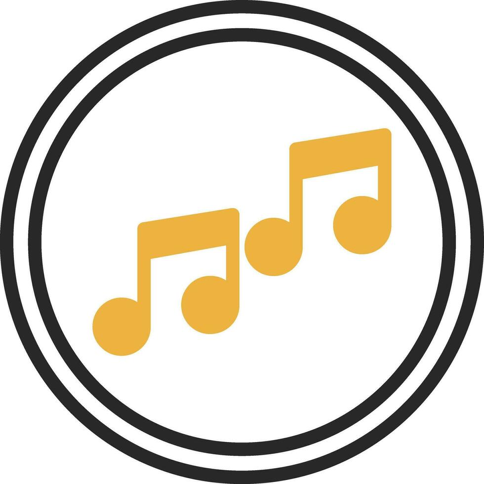 Musik- Hinweis Vektor Symbol Design