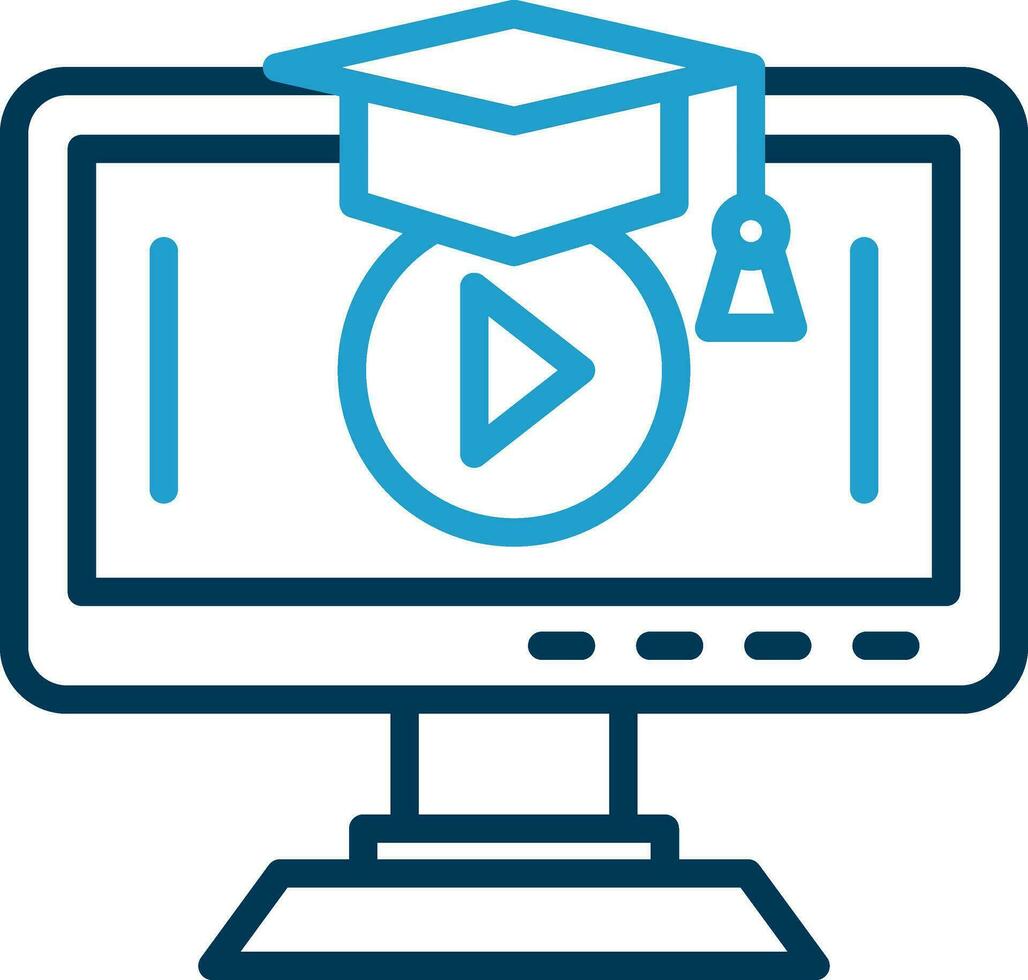 utbildning video vektor ikon design