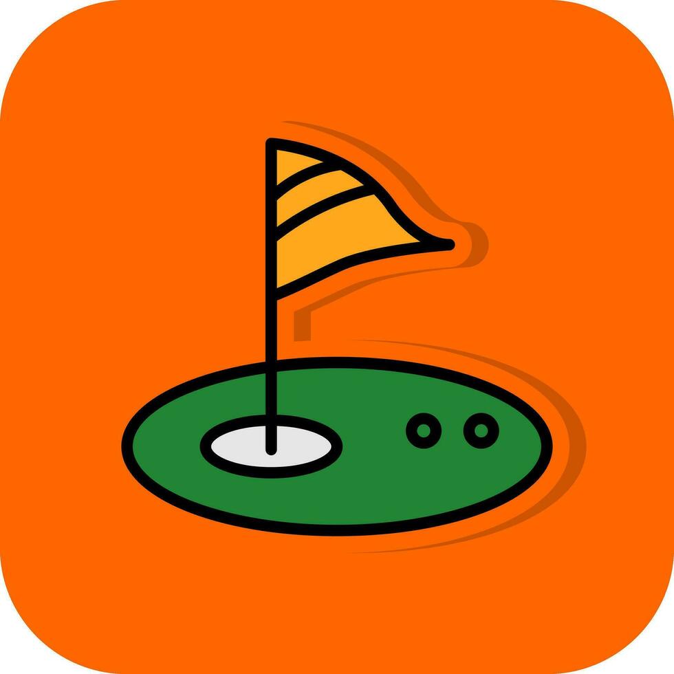 Golf-Vektor-Icon-Design vektor