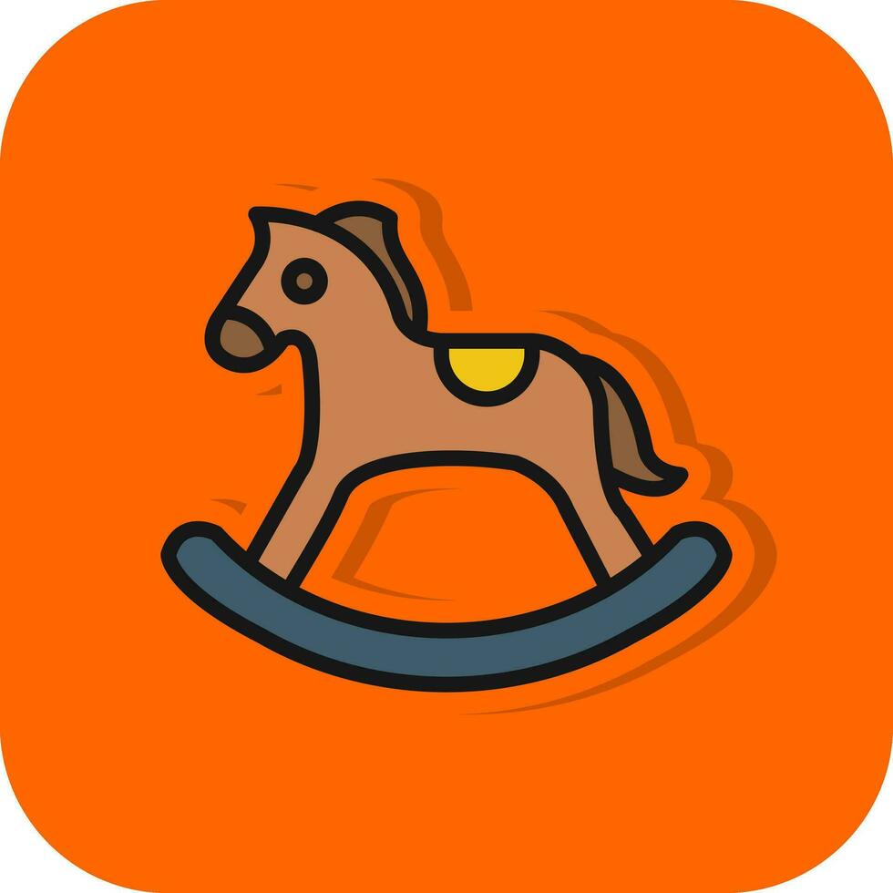 gungande häst vektor ikon design