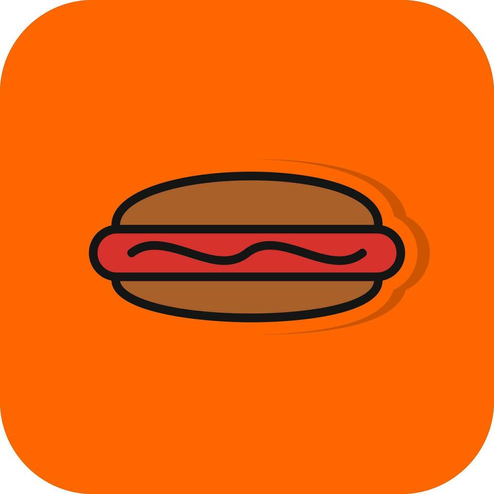 Hot-Dog-Vektor-Icon-Design vektor