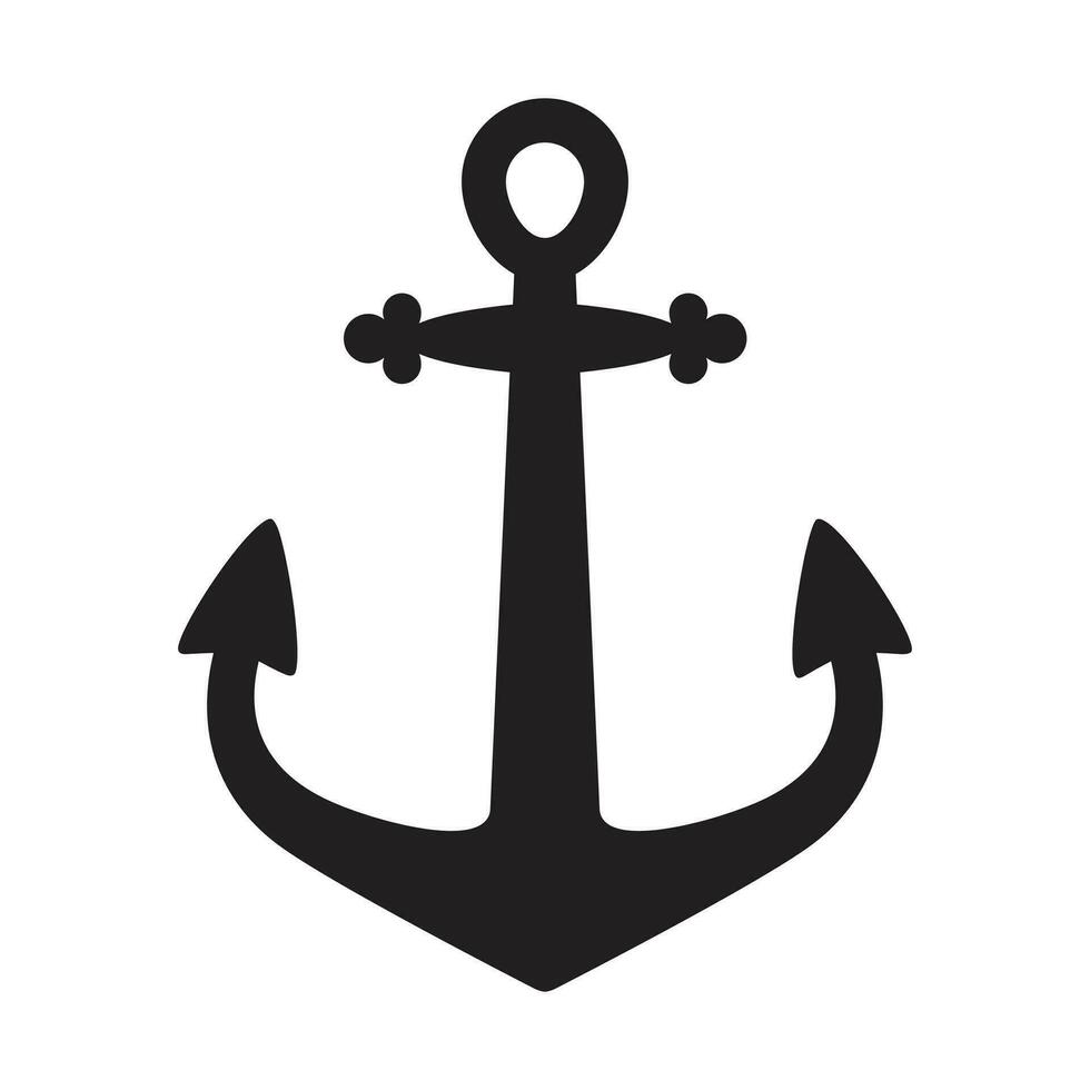 Anker Vektor Symbol Logo Boot Pirat Helm maritim nautisch Illustration Symbol Grafik einfach
