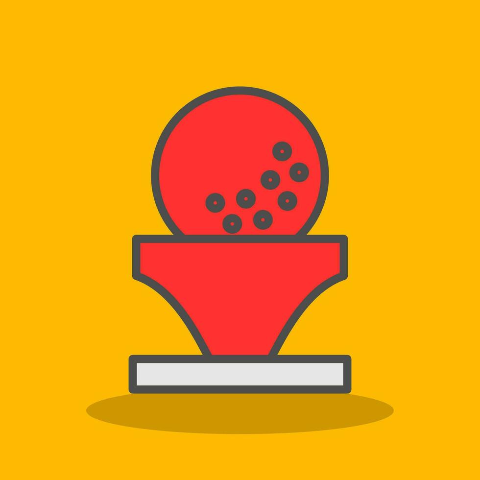 Golfball-Vektor-Icon-Design vektor