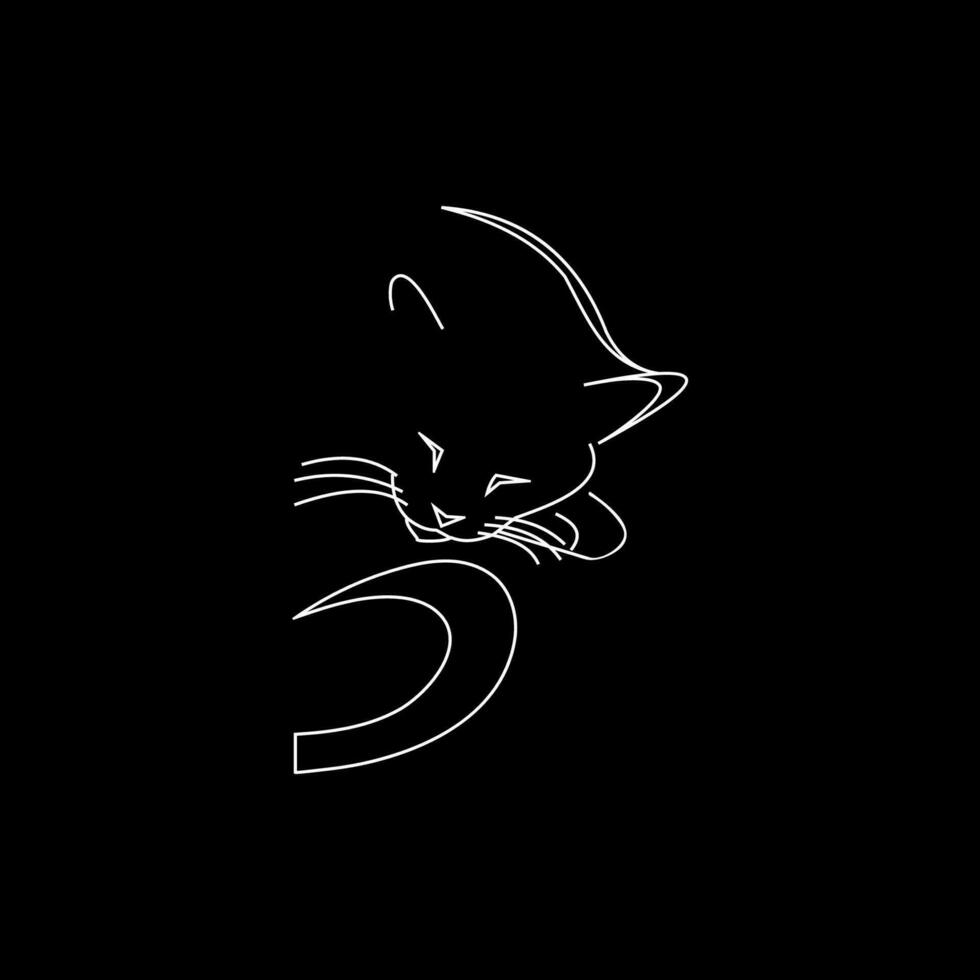 Katze Logo Vektor Kunst, Symbole, und Grafik