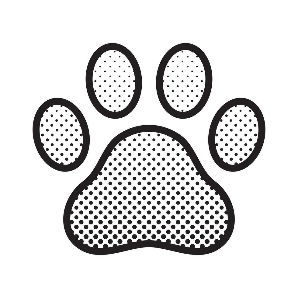 hund Tass vektor fotavtryck logotyp ikon skärm tona komisk tecknad serie grafisk symbol illustration franska bulldogg Björn katt