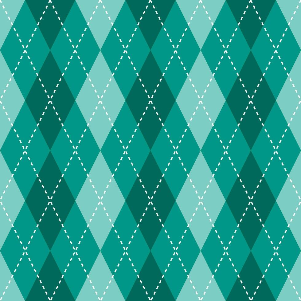 Grün Argyle Muster. Argyle Vektor Muster. Argyle Muster. nahtlos geometrisch Muster zum Kleidung, Verpackung Papier, Hintergrund, Hintergrund, Geschenk Karte, Pullover.