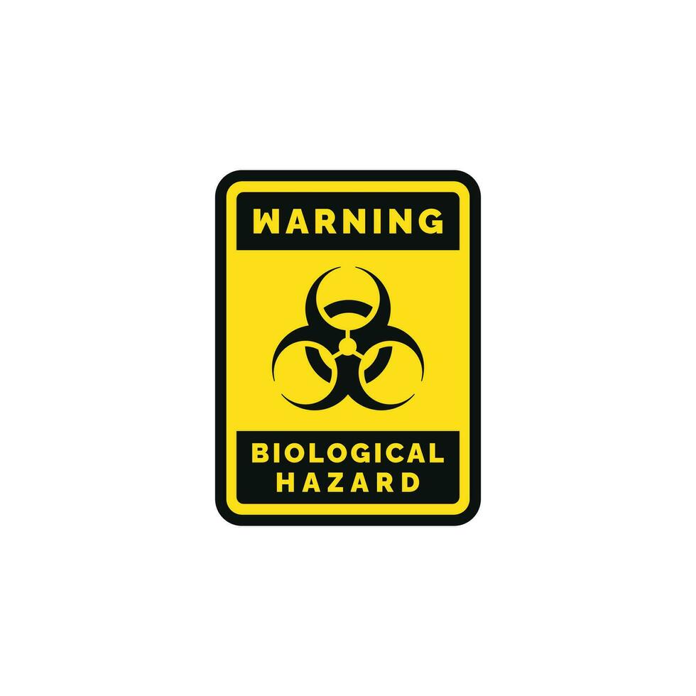 Biogefährdung Vorsicht Warnung Symbol Design Vektor